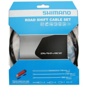 Трос+оплетка переключателя SHIMANO OT-SP41, шоссе,полимерное покрытие, 700мм,черного цвета Y63Z98910