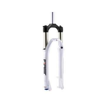 Вилка велосипедная RST F1RST AIR30, 26"х 28,6, воздушно-масляная, 100мм, D, белая, 1-0093