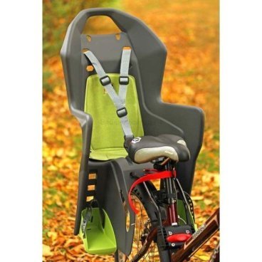 Детское велокресло Author Boodie RMS, на багажник, серо-зеленое, до 22кг 8-16240191