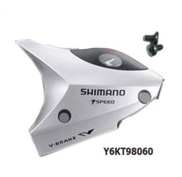 Облицовка шифтера Shimano ST-EF50, 3 скорости (крышка и болты M3х5), серебристый, Y6KT98060