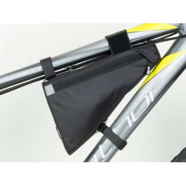 Подсумок велосипедный AUTHOR A-R244, подрамный, треугольный, 2 отделения, малый, черный, 8-15001074