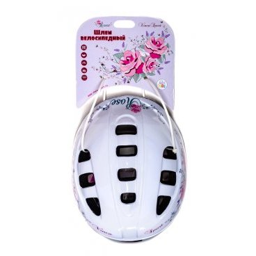 Велошлем детский Vinca Sport VSH 8 Rose OUT-MOLD, белый
