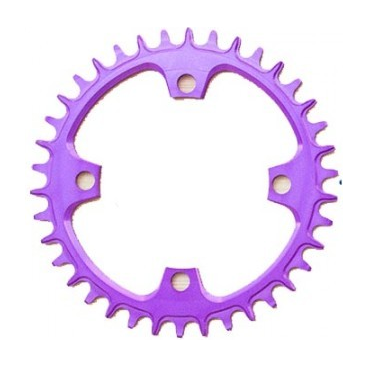 Звезда передняя велосипедная Garbaruk BCD Round, 30T IT, 104 мм, алюминий, фиолетовый, 4820030110755