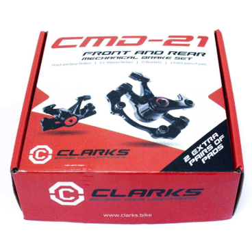 Велосипедный тормозной набор CLARK`S CMD-21 без диска, механика, передний, черный, 3-256
