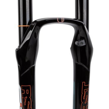 Вилка велосипедная RST F1RST, 27,5"х 28,6, воздушно-масляная, 100мм, D, черная, 1-0230