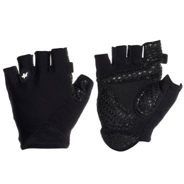 Перчатки велосипедные ASSOS summerGloves s7, унисекс, короткий палец, blackSeries
