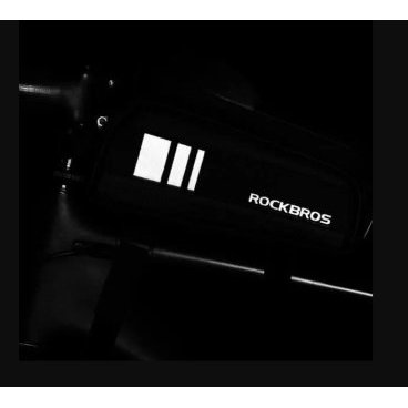 Сумка велосипедная Rockbros, на раму, 9 x 20 x 10.5cm, черный, 017-2