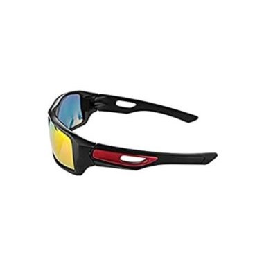 Очки велосипедные Rockbros, поляризационные, жёлтая линза, оправа черно-красная, 10079