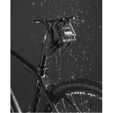 Сумка велосипедная Rockbros, подседельная, нейлон 840D, 1 л, черный, AS-004
