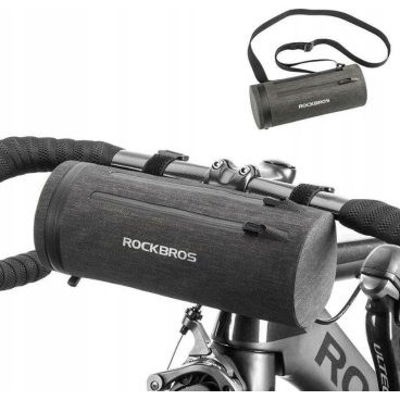 Сумка велосипедная Rockbros, на руль, байкпакинг, 2 л, черный, AS-051