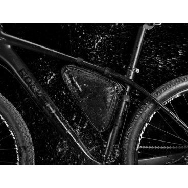 Сумка велосипедная Rockbros, под раму, треугольная, 1.5 л, черный, B39-2