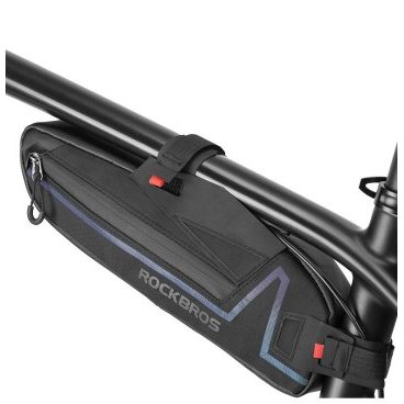 Сумка велосипедная (байкпакинг) Rockbros, на раму, 1,5 л, водоотталкивающая ткань, черный, B56