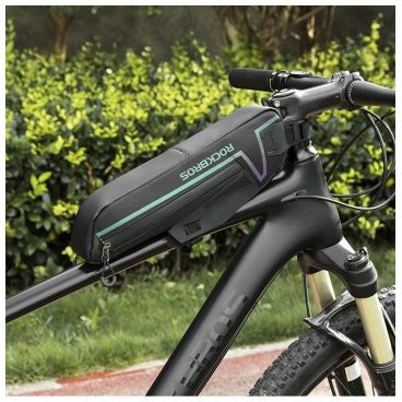 Сумка велосипедная (байкпакинг) Rockbros, на раму, 1,5 л, водоотталкивающая ткань, черный, B56
