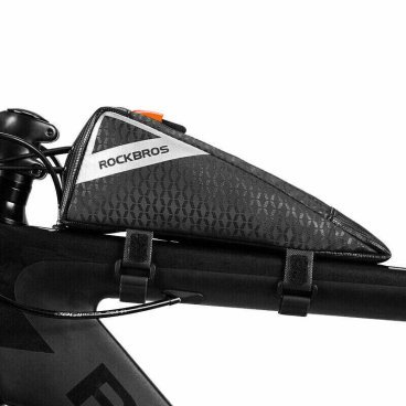 Сумка велосипедная Rockbros, на раму, треугольная, 0.5 л, черный, B57
