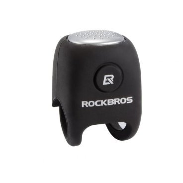 Звонок велосипедный Rockbros, электрический, 90 дБ, влагозащитный, черный, CB1709
