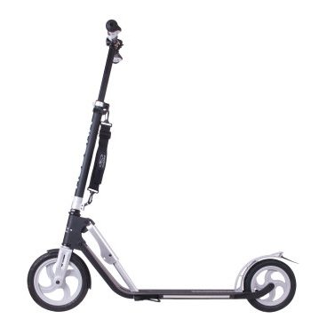 Самокат HUDORA Big Wheel AIR 230, двухколёсный, складной, нагрузка до 120 кг, Black черный, 14031