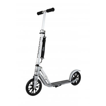 Самокат HUDORA Big Wheel Crossover 205, двухколёсный, складной, нагрузка до 100 кг, silver, 14100/00
