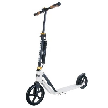 Самокат HUDORA Big Wheel Style 230, двухколёсный, складной, нагрузка до 120 кг, White белый, 14236