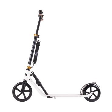 Самокат HUDORA Big Wheel Style 230, двухколёсный, складной, нагрузка до 120 кг, White белый, 14236