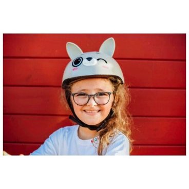 Шлем велосипедный HUDORA Klopfer, детский, защитный, серый