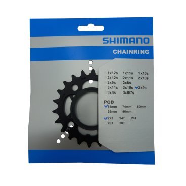 Звезда передняя для велосипеда Shimano Acera для FC-M361, 22T Y1KN98010