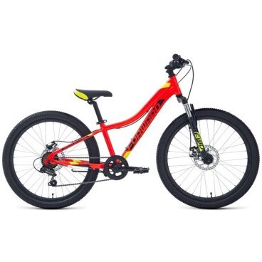 Горный велосипед FORWARD TWISTER 2.0 D, 24", 7 скоростей, 2023, VX23167