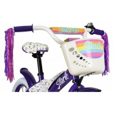 Детский велосипед Stark Tanuki 16 Girl фиолетовый/белый, 2023