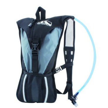 Велосипедный рюкзак M-WAVE с гидропаком, черно-серый 5-122500