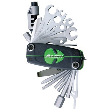 Мультитул TOPEAK Alien III, хром-ванадиевый, пластиковый корпус, 25 функций, чехол, TT2354
