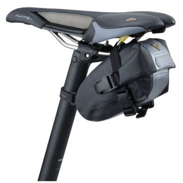 Подсёдельная сумка TOPEAK Wedge DryBag, маленькая, с креплением на липучке, цвет - чёрный, TT9817B