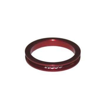 Кольцо проставочное NECO, 1-1/8х10мм красное, алюминий, SPACER-R-1-1/8-5MM