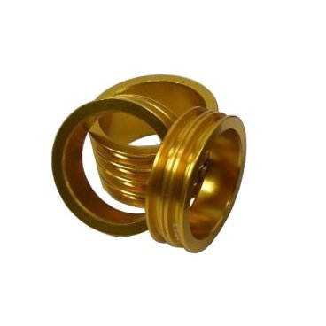 Кольцо проставочное NECO, 1-1/8х10мм золотое, алюминий, SPACER-R 1-1/8-36X10MM