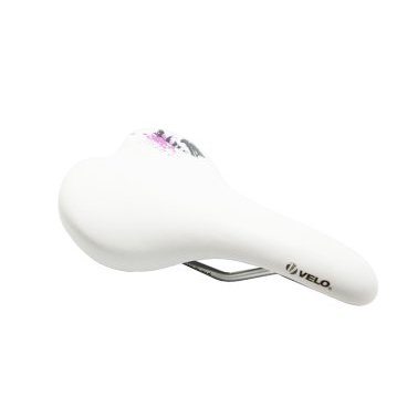 

Седло велосипедное женское VELO Vader PLUSH, спорт/комфорт, белое, VL-4125