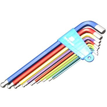 Шестигранники BIKE HAND, 9 ключей, цветные, YC-623-9C