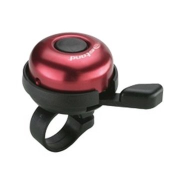 Звонок велосипедный TBS CD-603, диаметр 22.2мм, алюминиевый купол, пластиковая база, красный купить на ЖДБЗ.ру