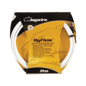 Гидролиния JAGWIRE для тормозов 3м, белая, с универсальными адаптерами Quick fit, HBK402