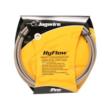 Гидролиния JAGWIRE для тормозов 3м, с универсальными адаптерами Quick fit, титановая, HBK409
