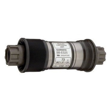 Каретка SHIMANO BB-ES25, шлицевая вал 126мм, резьба BSA 73мм, без болтов, ABBES25C26