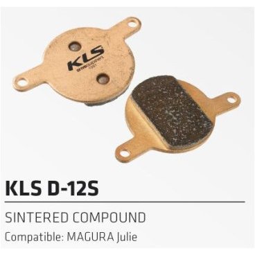 Тормозные колоднки KELLYS KLS D-12S, к дисковому тормозу, комозитные, совместим с MAGURA Julie