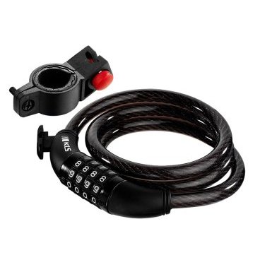 Замок тросовый KELLYS KLS Encode, кодовый, D:5,6ммхD:12ммх100см, Cable Lock Recode 100см w/h