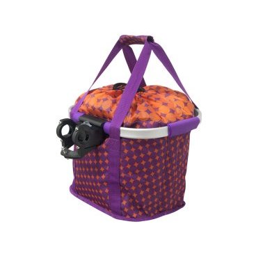 

Велокорзина KELLY'S SHOPPER, тканевая, на руль, Shopper purple