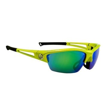 

Очки велосипедные KELLYS WRAITH, оправа салатовая, линзы 2 штуки, футляр, Sunglasses KELLYS Wraith - Shiny Lime