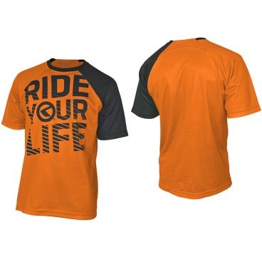 Джерси с коротким рукавом KELLYS RIDE YOUR LIFE Enduro, полиэстер, оранжевое, XL
