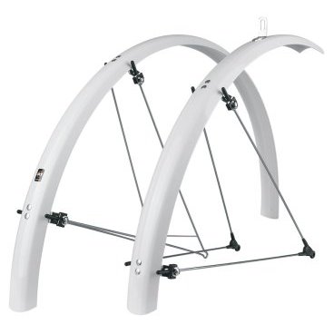 

Крылья велосипедные SKS Bluemels, 28", 45мм, белые, Trekking, 11190