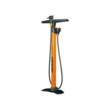 Насос 0-10378 Airworx 10.0 SKS-10378 напольный алюминий, манометр, 2 головки на шланге оранжевый