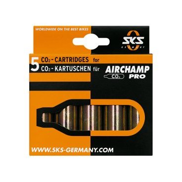Баллончик с газом для насоса SKS Airchamp, без резьбы, 1 шт, в блистере, 10002