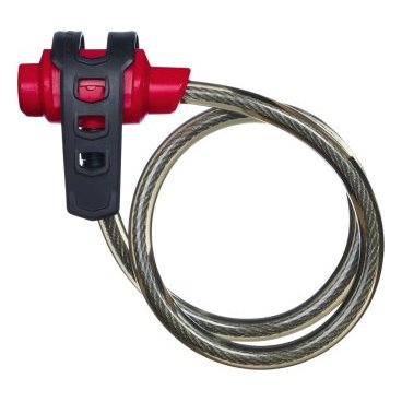 Замок тросовый TRELOCK K 2 Fixxgo, 12 мм х 75 см, уровень защиты 2, 8002603-SilverLine