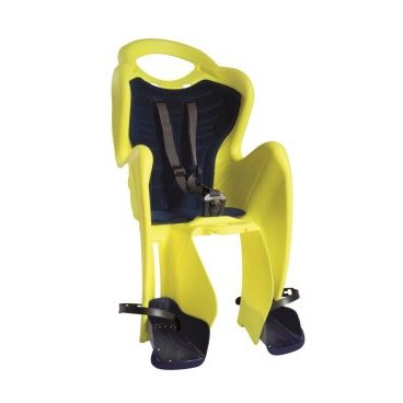 Детское велокресло на багажник BELLELLI Mr Fox Clamp Hi-Viz заднее, до 7лет/22кг, 01FXM00027