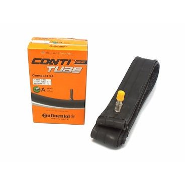 Камера велосипедная Continental Compact 24, 32-507 / 47-544, A40, автониппель, 0181291