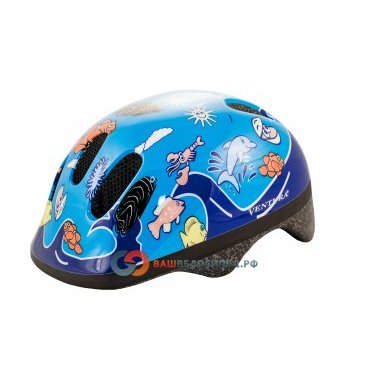 Велошлем детский VENTURA SEA WORLD, голубой, 5-731000